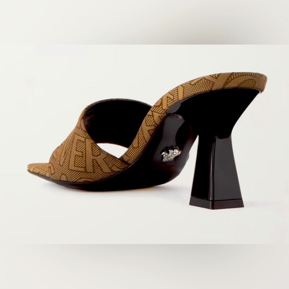 Versace Open Toe Mules - Picture 3 of 7